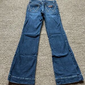 Wrangler Blue Flare Wide Leg Jeans